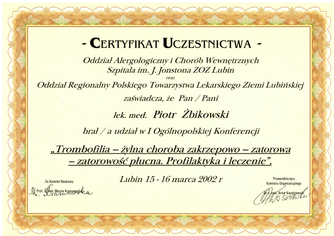 Certyfikat 14